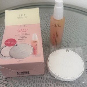 Lustre Rose Serum - farmhouse fresh nib gift set with the compact mirror